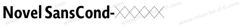 Novel SansCond字体转换